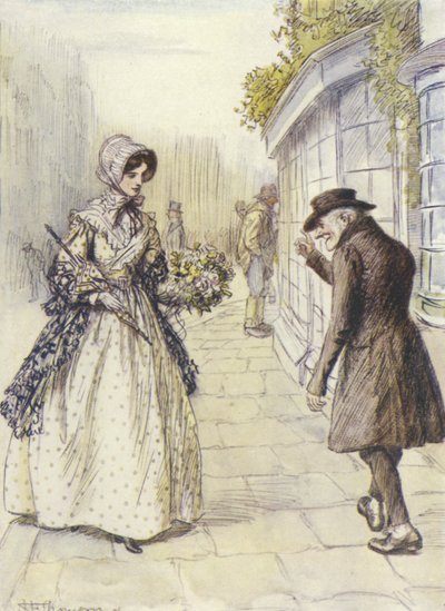 Illustration pour Le Repentir de Janet de George Eliot - Hugh Thomson