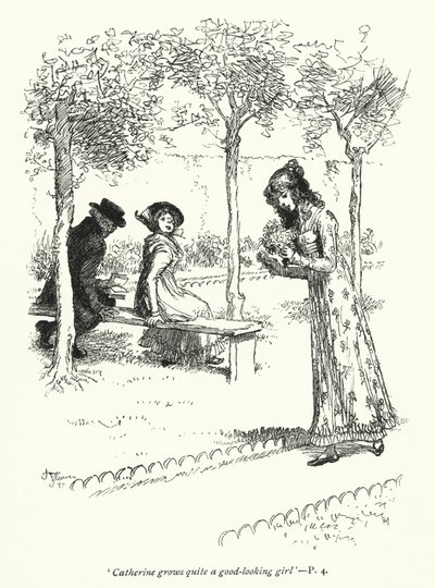 Illustration pour Northanger Abbey de Jane Austen - Hugh Thomson