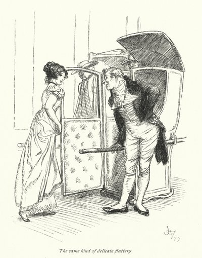 Illustration pour Northanger Abbey de Jane Austen - Hugh Thomson