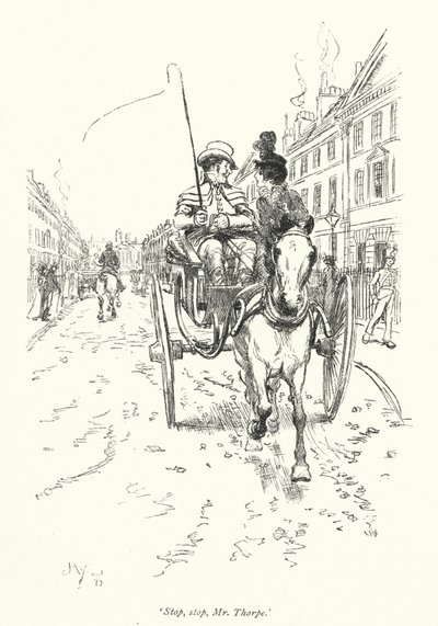 Illustration pour Northanger Abbey de Jane Austen - Hugh Thomson