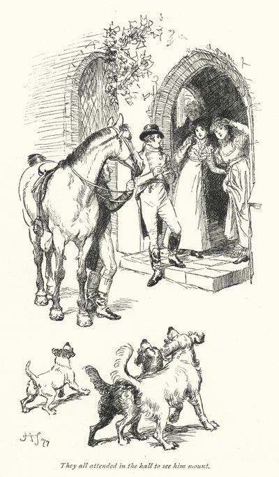 Illustration pour Northanger Abbey de Jane Austen - Hugh Thomson