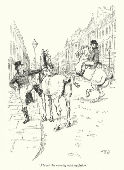 Illustration pour Northanger Abbey de Jane Austen - Hugh Thomson