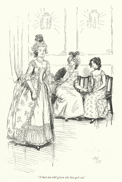Illustration pour Northanger Abbey de Jane Austen - Hugh Thomson