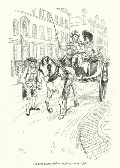 Illustration pour Northanger Abbey de Jane Austen - Hugh Thomson