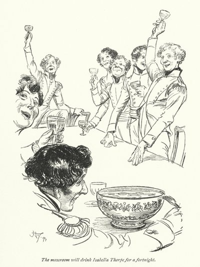 Illustration pour Northanger Abbey de Jane Austen - Hugh Thomson