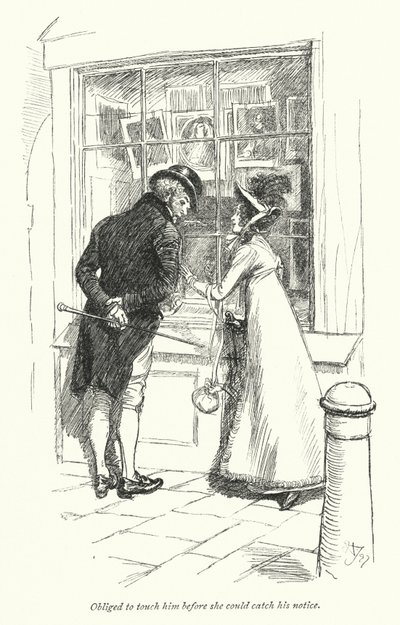 Illustration pour Persuasion de Jane Austen (lithographie) - Hugh Thomson