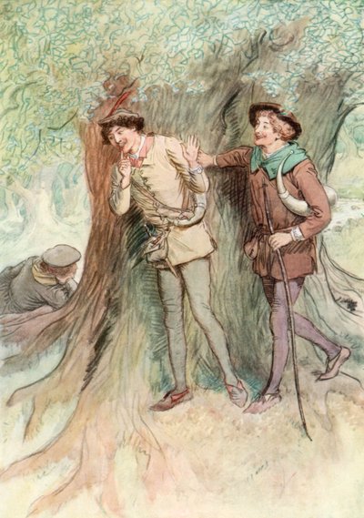Illustration pour Comme il vous plaira de Shakespeare - Hugh Thomson