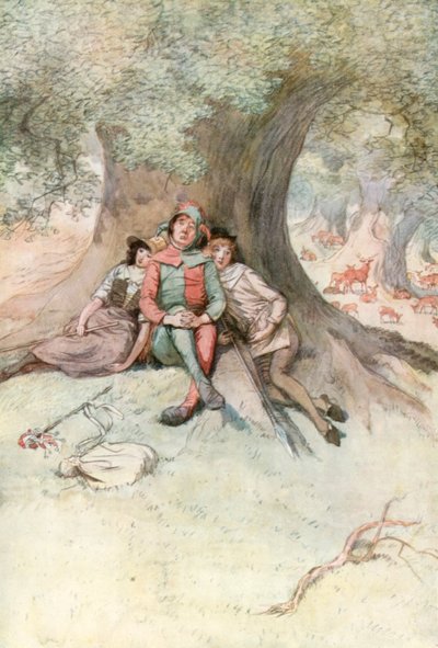Illustration pour Comme il vous plaira de Shakespeare - Hugh Thomson