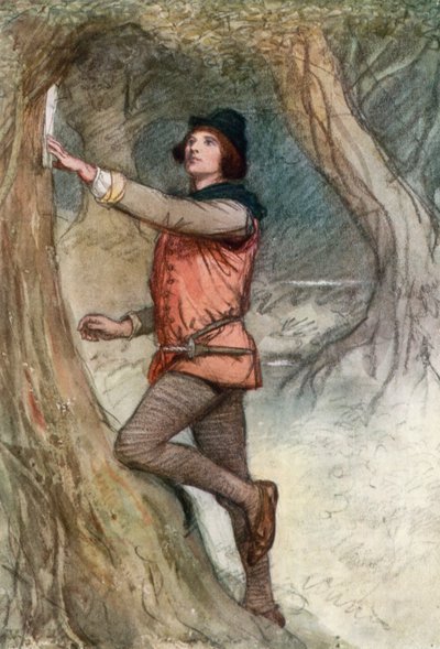 Illustration pour Comme il vous plaira de Shakespeare - Hugh Thomson