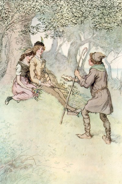 Illustration pour Comme il vous plaira de Shakespeare - Hugh Thomson