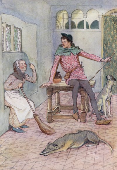 Illustration pour Les Joyeuses Commères de Windsor - Hugh Thomson