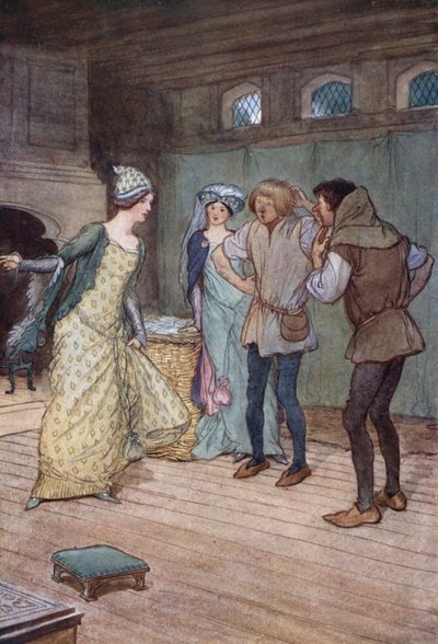 Illustration pour Les Joyeuses Commères de Windsor - Hugh Thomson