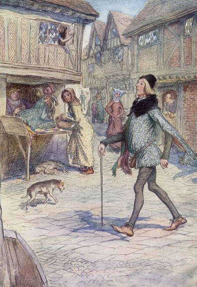 Illustration pour Les Joyeuses Commères de Windsor - Hugh Thomson