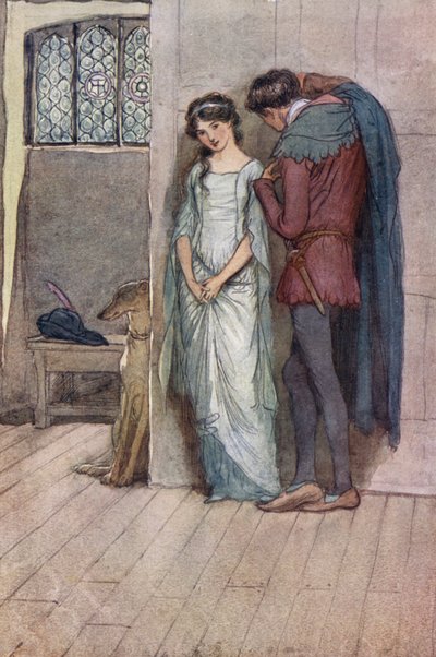 Illustration pour "Les Joyeuses Commères de Windsor" - Hugh Thomson