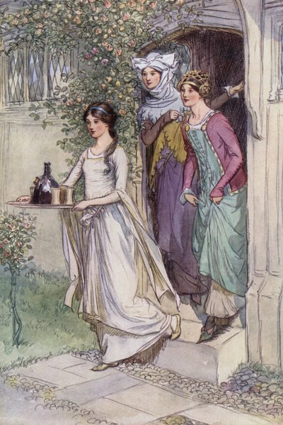 Illustration pour Les Joyeuses Commères de Windsor - Hugh Thomson