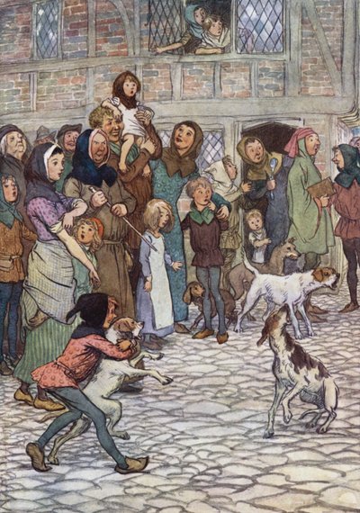 Illustration pour Les Joyeuses Commères de Windsor - Hugh Thomson
