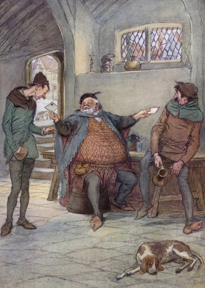 Illustration pour Les Joyeuses Commères de Windsor - Hugh Thomson