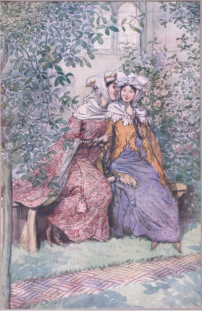 Consultons ensemble contre ce chevalier graisseux (illustration de Les Joyeuses Commères de Windsor) - Hugh Thomson