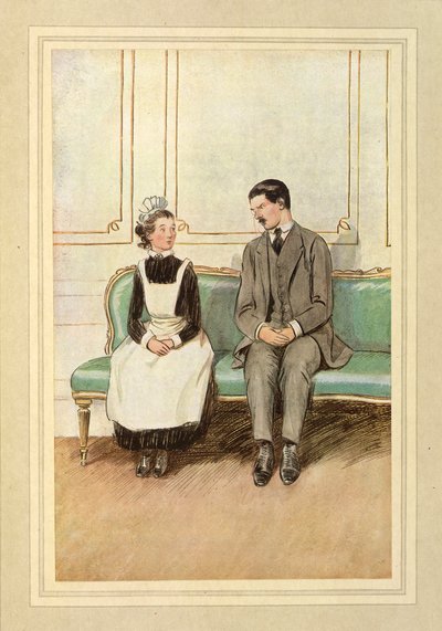 Lord Loam et une servante, assis, de 