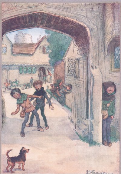 "Maître Slender laisse les garçons jouer", illustration de 