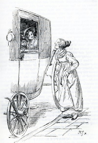 "Miss Bates et Emma" - Hugh Thomson