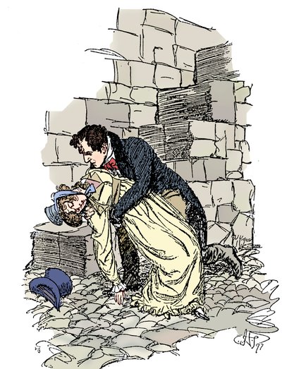 Scène de Persuasion de Jane Austen, 1897 - Hugh Thomson
