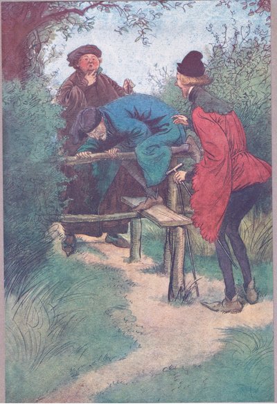 Voilà mon maître, Monsieur Shallow et un autre gentleman de Frogmore (illustration de Les Joyeuses Commères de Windsor) - Hugh Thomson