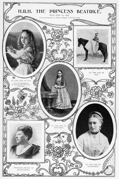 La princesse Béatrice, plus jeune enfant de la reine Victoria, 1901 - Hughes and Mullins