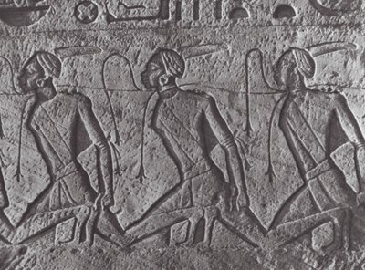Afrique : Relief égyptien, transport de prisonniers, en Nubie - Hugo Adolf Bernatzik