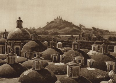 Mexique : Piramide de Cholula (photo n/b) - Hugo Brehme