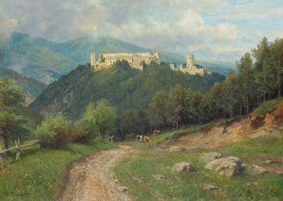 La ruine de Starhemberg dans la vallée de Piesting - Hugo Darnaut