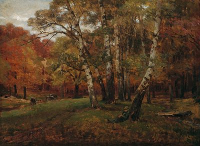 Paysage avec des bouleaux - Hugo Darnaut