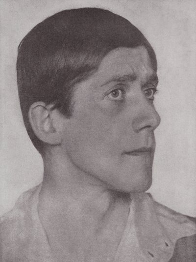 Oskar Kokoschka, artiste et écrivain autrichien (photo n/b) - Hugo Erfurth