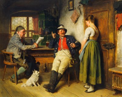 Figures dans un intérieur, 1891 - Hugo Kauffmann