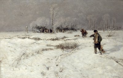 Chasse dans la neige - Hugo Muhlig