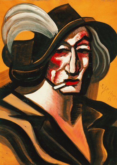 Dame mit Hut - Hugo Scheiber