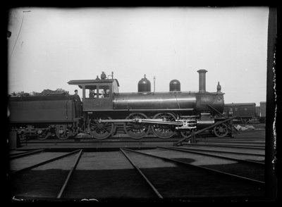 Locomotive à vapeur dans la gare de triage de Tampere - Hugo Simberg