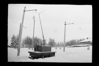 Locomotive électrique Kymintehta à Kuusankoski - Hugo Simberg
