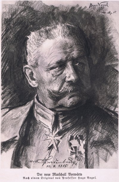 Hindenburg, de Hindenburg publié par Daterlandijrcher Derlag & H Weller Berlin, 1928 - Hugo Vogel