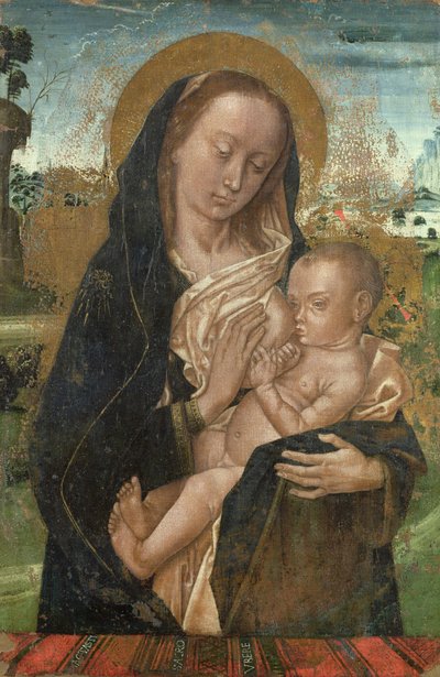 La Vierge Marie calmant l