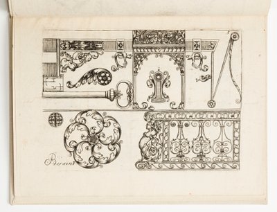 Planche 5, de Diverses pièces de serruriers - Hugues Brisville