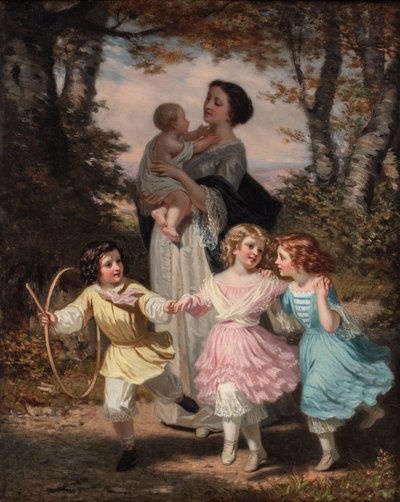 Mère et enfants, c.1840-80 - Hugues Merle