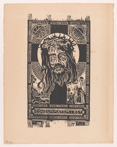 Tête du Christ avec couronne d