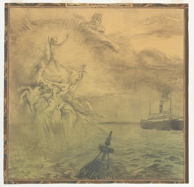 Navigation maritime. Conception de peinture murale à Rotterdam - Huib Luns