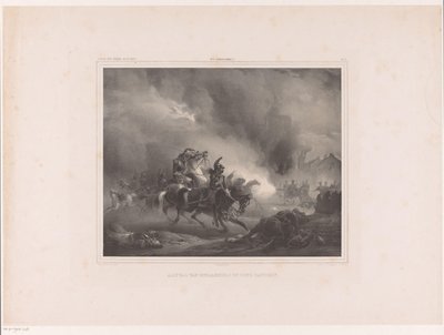 Soldats attaquants à cheval - Huib van Hove Bz