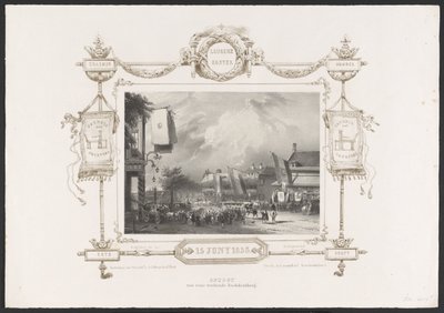 Défilé avec une imprimerie, 1836 - Huib van Hove Bz