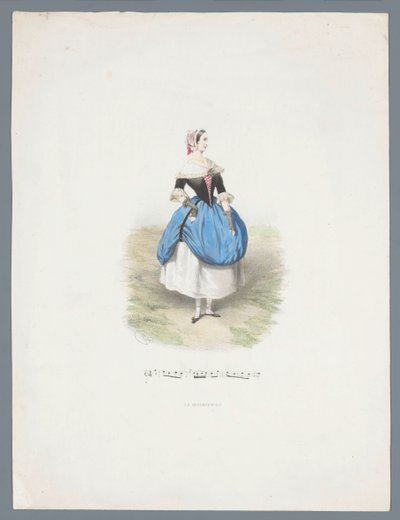 Femme en costume historique - Huib van Hove Bz