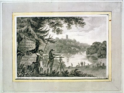 Carte de visite de Humphrey Repton, gravée par Thomas Medland - Humphry Repton