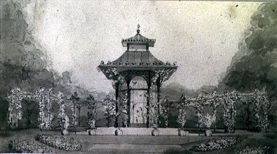 Conception pour une Volière et une Pergola de Style Chinois - Humphry Repton