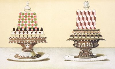 Conception pour la présentation de desserts, illustration d